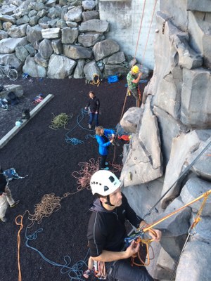 Following Alpine Rock Practice Session