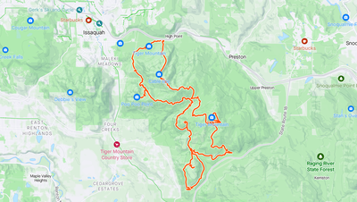 Backcountry Trail Run - West Tiger Mountain 1-2-3