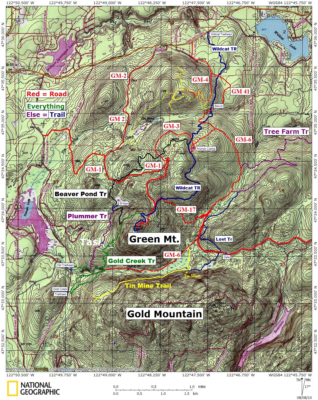 Green Mountain Trail Map Day Hike - Green Mountain: Gold Creek Trail — The Mountaineers