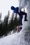 Ice Climbing near Canmore