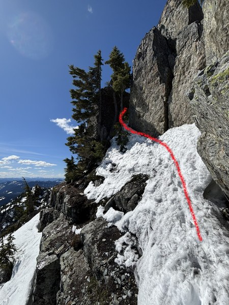 Route I took to the summit