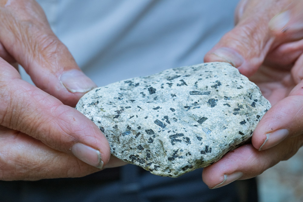 Hornblende in Rock-Eastside Trail-Mt Rainier NP-0108.jpg
