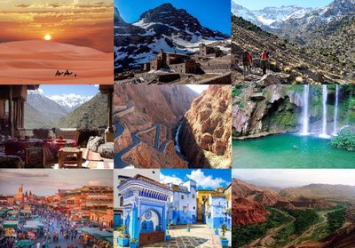 Explore Morocco’s Ancient Cities, Oases and Desert Dunes, and Trek the High Atlas to Mt Toubkal