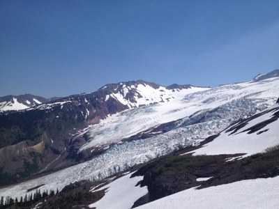 Heliotrope Ridge and Lower Coleman Glacier & Seracs