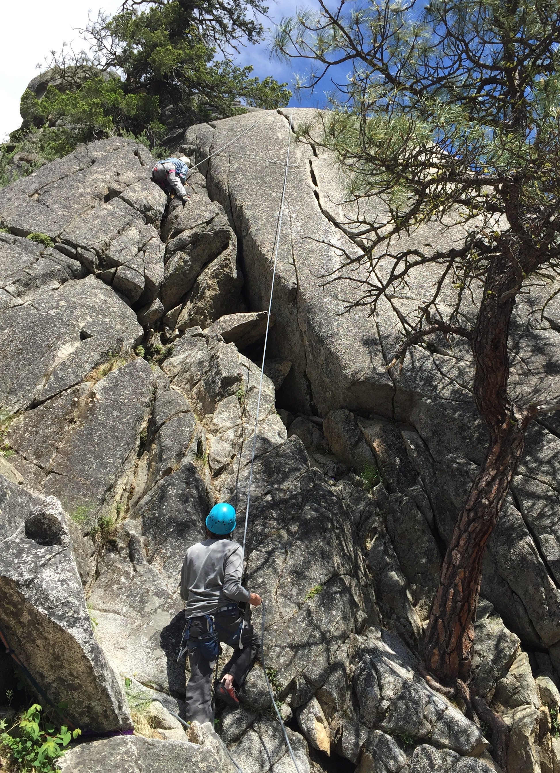 Barb climbing on Mountaineer Dome.jpg