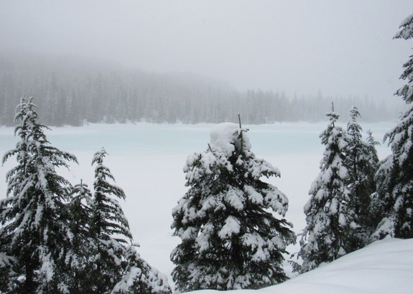 snow covered lake