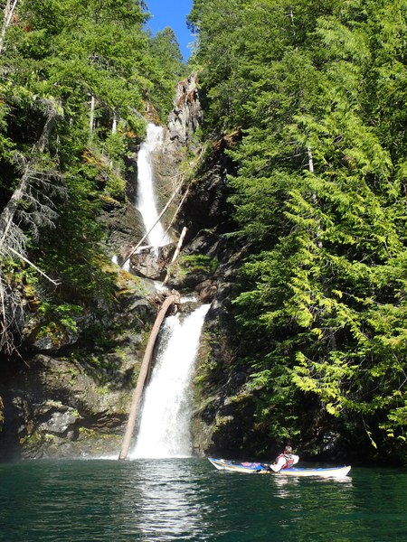 Laura at waterfall.JPG