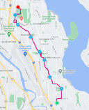 Route Map of Seattle's P-Patches: Beacon Hill