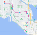 Route Map of Seattle's P-Patches: Downtown, Queen Anne & Magnolia