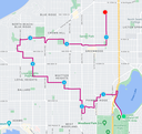 Route Map of Seattle's P-Patches: Green Lake, Blue Ridge & Greenwood
