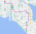 Route Map of Seattle's P-Patches: Northgate to Wedgewood