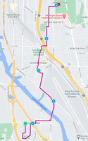 Route Map of Seattle's P-Patches: South Park to Jefferson Park