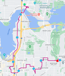 Route Map of Seattle's P-Patches: U-District to Madison Valley