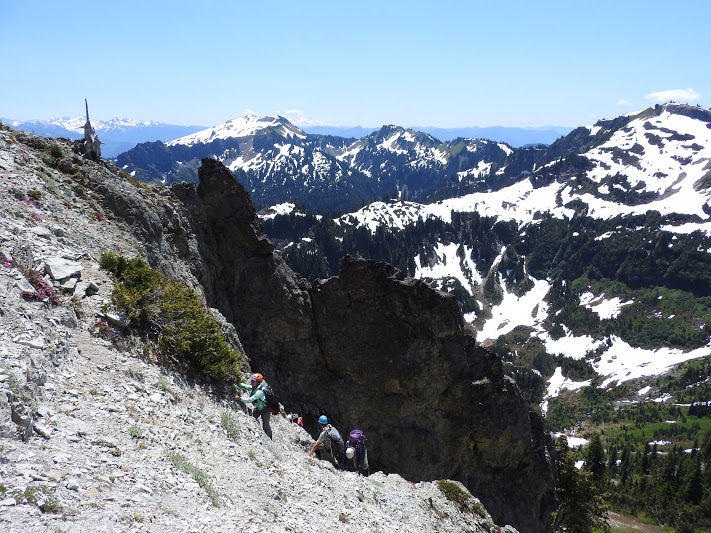 Stevens exiting loose gully.JPG