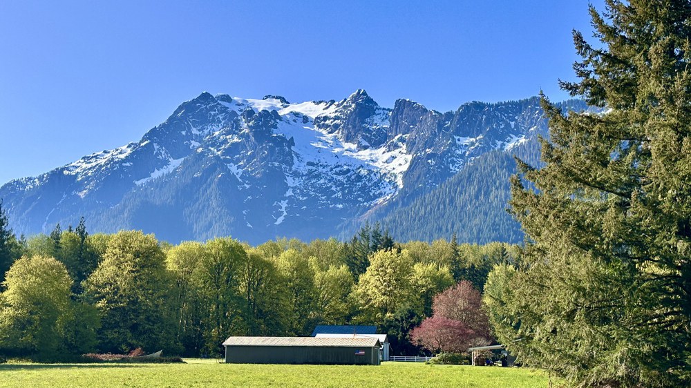 Obligatory photo of the mountain from the gas station 