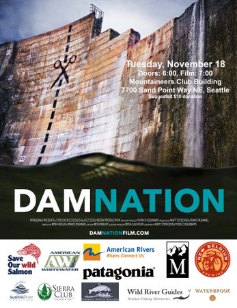 DamNation Comes to The Mountaineers November 18