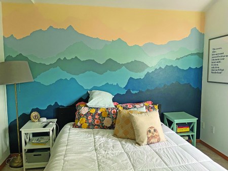 How to Paint a Mountain Mural