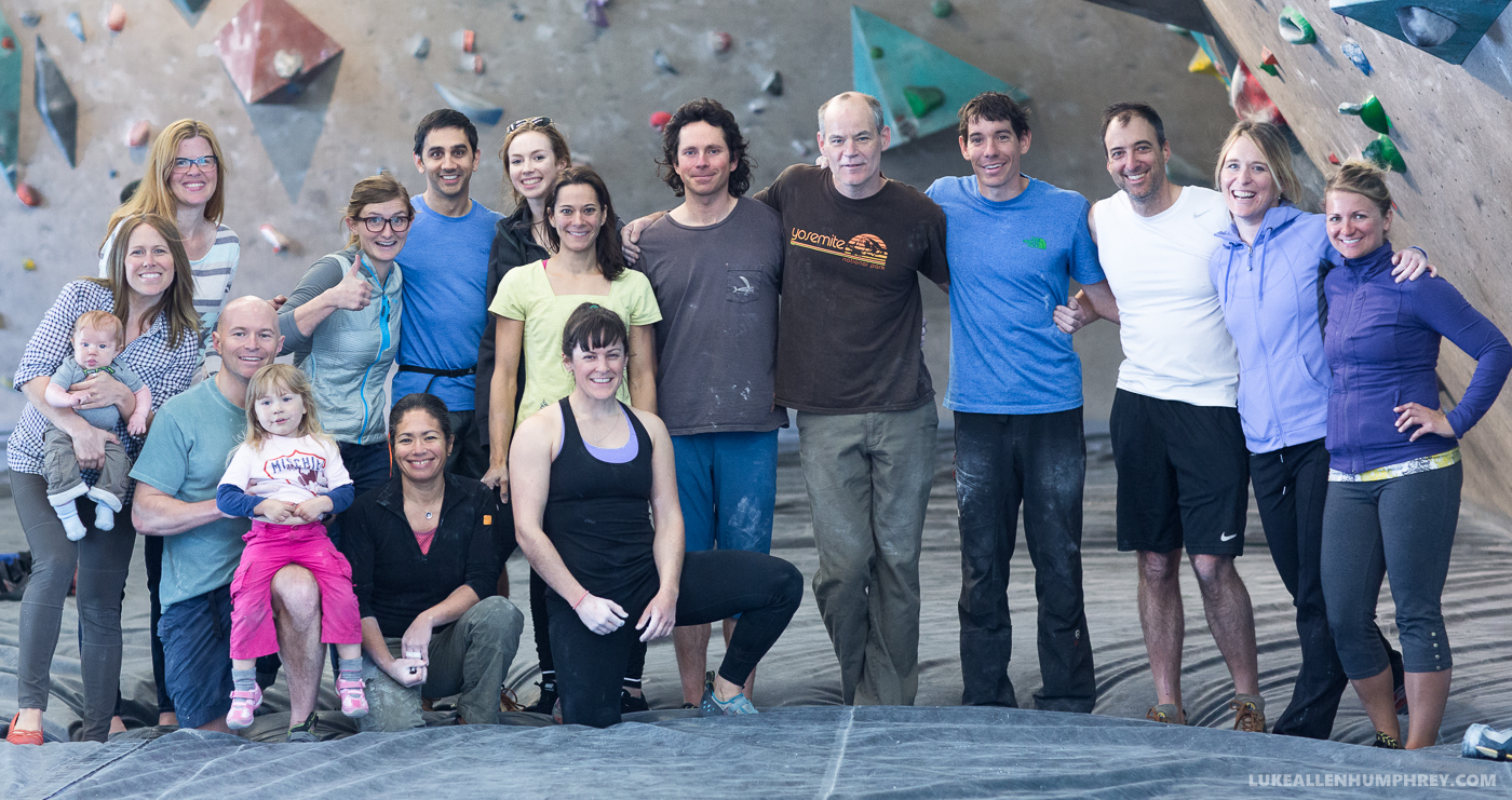 Honnold Climbing with Staff