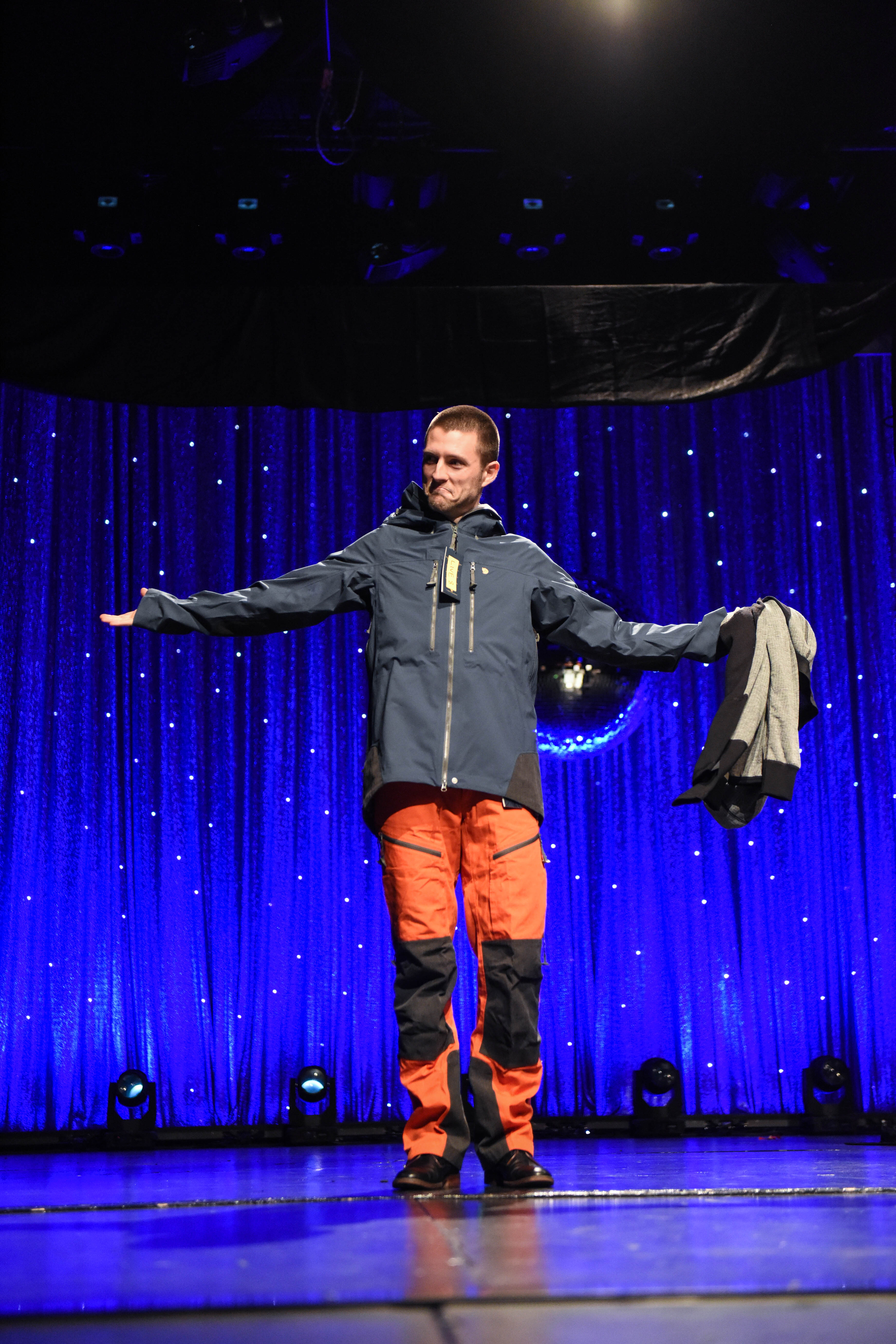 Garrett Arnold modeling Fjallraven