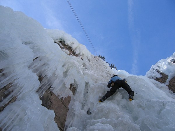 Ice Climbing Woman