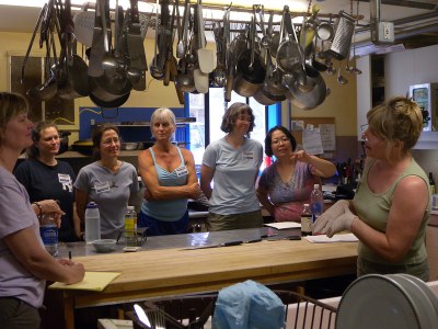Image of people learning how to cook at Meany