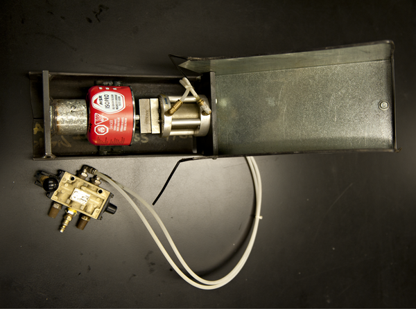 MSR Canister Machine - photo courtesy of MSR Machine used to puncture empty canisters at MSR