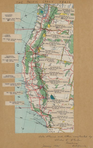 Early Clarke map of Pacific Crest Trail.jpg