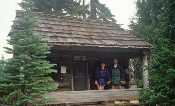 Finding Shelter from the Rain (Sunset Park Patrol Cabin at Golden Lakes).jpg