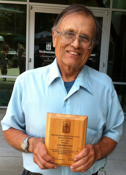 Gardner with Mountaineers Service Award.jpg