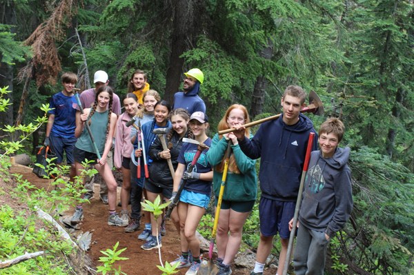 Mountaineers Image - MAC Students giving back to the trails. Photo credit Mountaineers Staff. June 2025. Near Mazama, WA..jpg