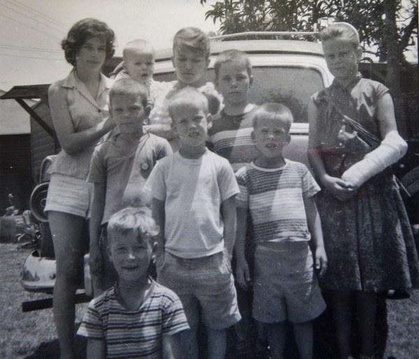 Neal's mother and his seven siblings in the 1960s - edited.jpg
