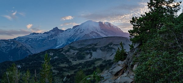 Sunset at Mount Rainier