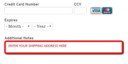 Shipping address
