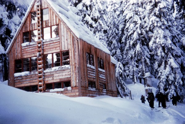 Stevens Ski Cabin between 1948-1953, prior to the expansion.jpg