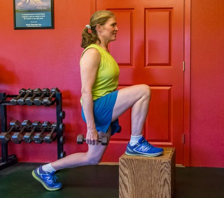 Lunge Step Up: Strength and Stability