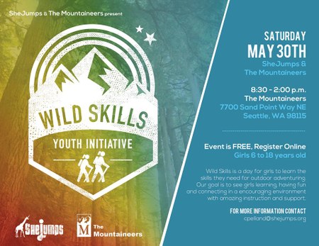 SheJumps and Mountaineers team up to Get Youth Outside!