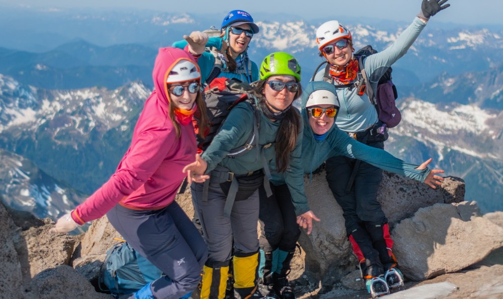 The Glacier Gals: Building Community One Unserious Summit at a Time