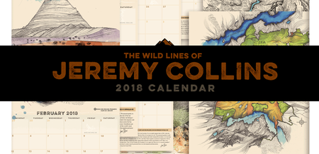 The Wild Lines of Jeremy Collins:  2018 Wall Calendar Limited Release