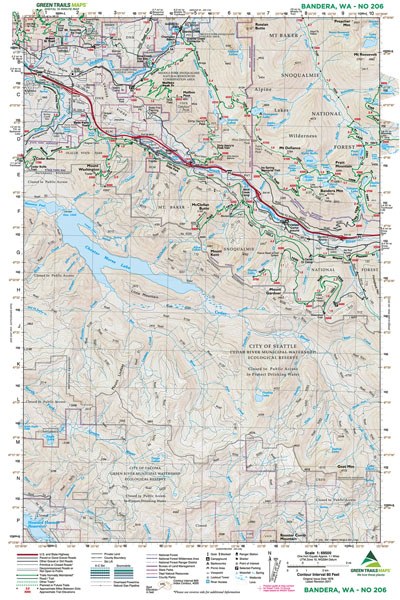 Bandera, WA No. 206: Green Trails Maps