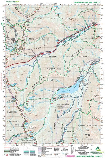 Bumping Lake, WA No. 271: Green Trails Maps