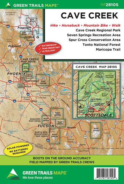 Cave Creek, AZ No. 2810S: Green Trails Maps