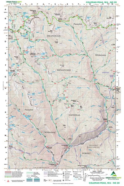 Coleman Peak, WA No. 20: Green Trails Maps