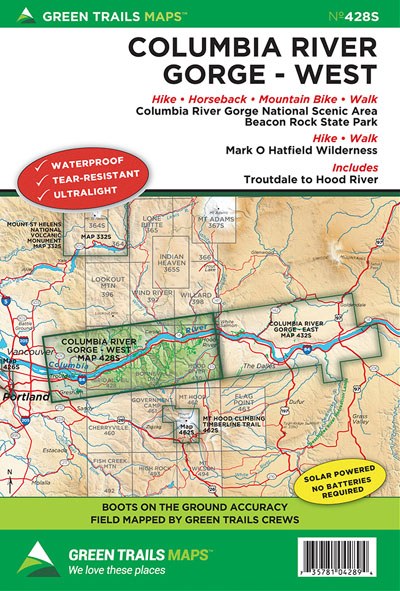 Columbia River Gorge West, OR No. 428S: Green Trails Maps
