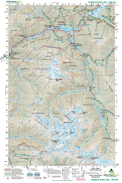 Diablo Dam, WA No. 48: Green Trails Maps