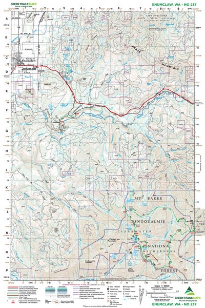 Enumclaw, WA No. 237: Green Trails Maps