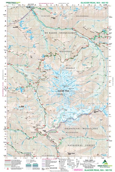 Glacier Peak, WA No. 112: Green Trails Maps