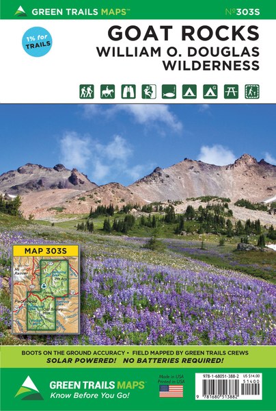 Goat Rocks/William O. Douglass Wilderness No. 303S: Green Trails Maps