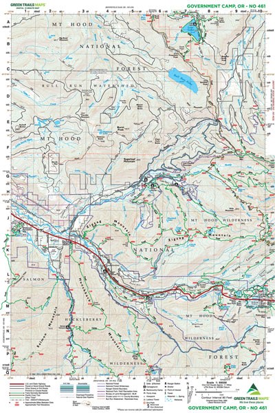 Government Camp, OR No. 461: Green Trails Maps