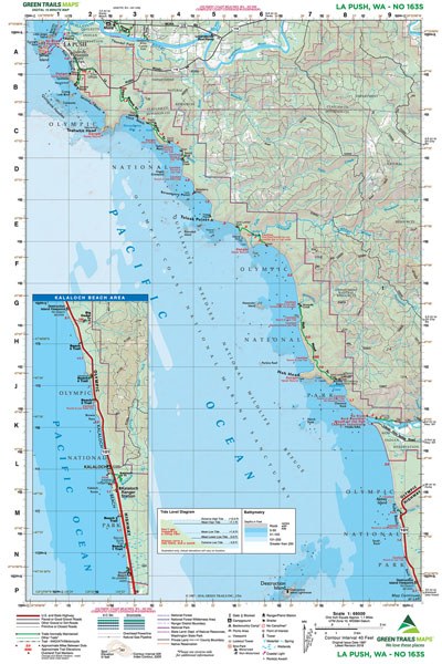 La Push, WA No. 163S: Green Trails Maps