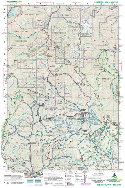 Liberty, WA No. 210: Green Trails Maps